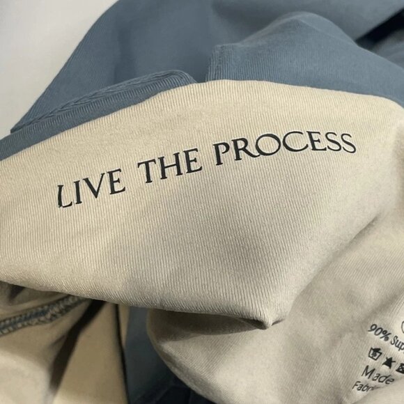 Live The Process Women’s Cutout Bodysuit Size L – Blue/Beige One-Piece - Picture 3 of 4